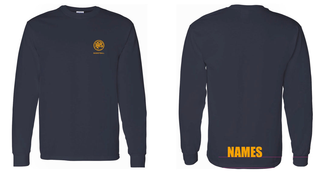 Papanui High School Cotton Basketball Long Sleeve