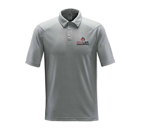 Red LBP Mens Heathered Polo Shirt