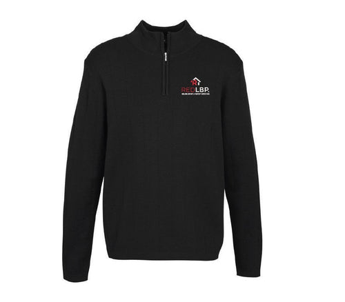 Red LBP Mens 80/20 Wool-Rich Pullover