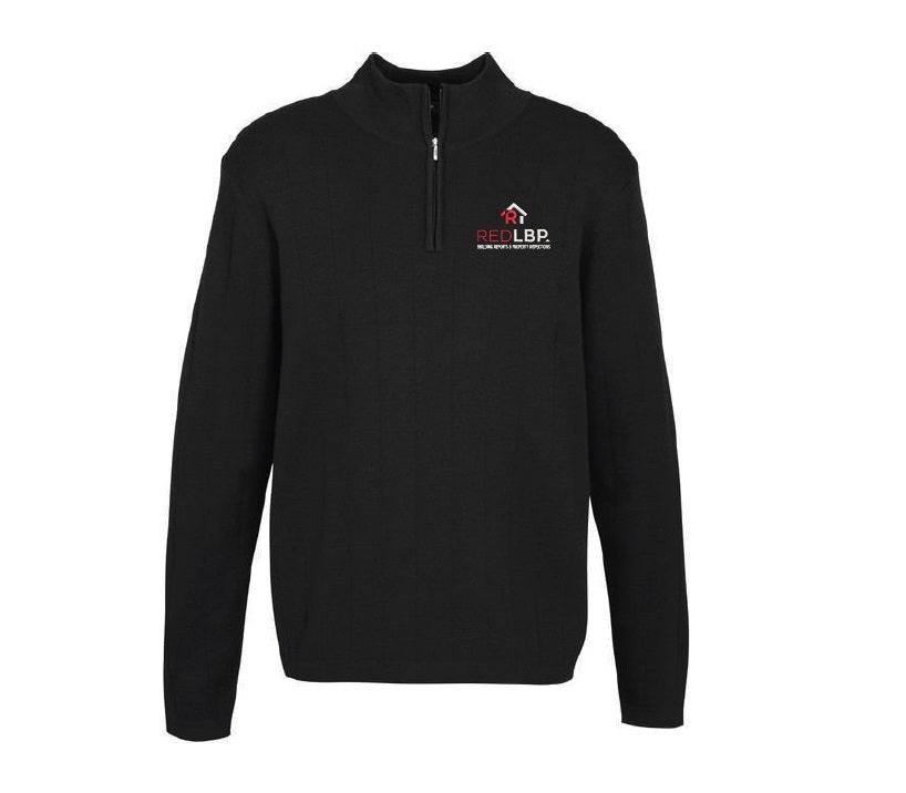 Red LBP Mens 80/20 Wool-Rich Pullover