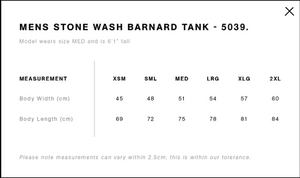 Barbers Ink Stone Wash Tank