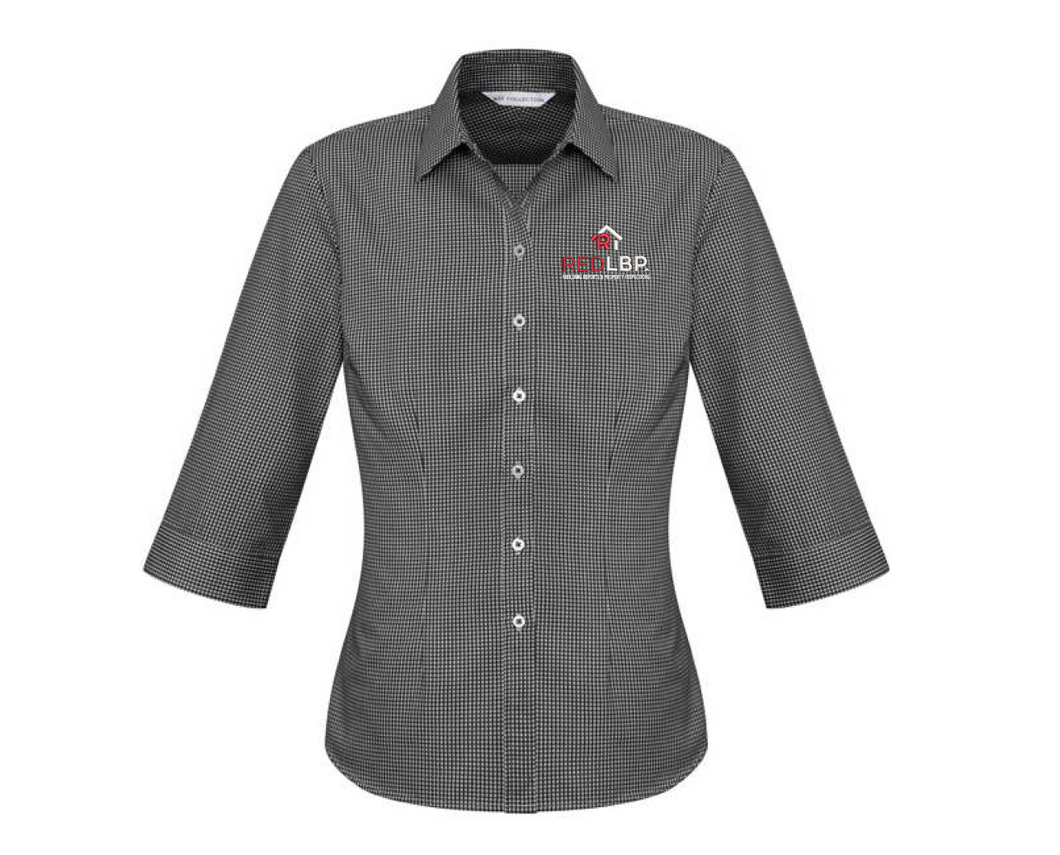 Red LBP Ladies 3/4 Sleeve Shirt