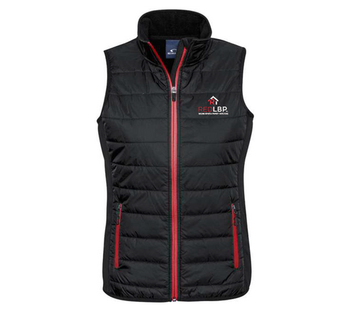 Red LBP Ladies Puffer Vest